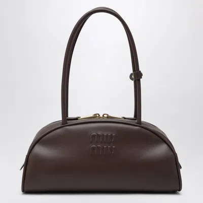 Miu Miu Medium Beau Bag In Radica Leather In Brown