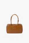 Miu Miu Medium Beau Leather Shoulder Bag In Brown