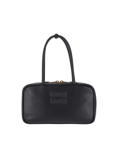 Miu Miu Medium Handbag "beau" In Black