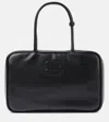 Miu Miu Tote Medium Aus Leder In Schwarz