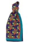 Miu Miu Medium Silk Scarf In White