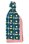 Miu Miu Medium Silk Scarf In Pattern