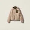 Miu Miu Medium-weight Teddy Down Jacket With Technical Pongé