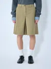 Miu Miu Men Garment-dyed Skirt In Green