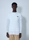 Miu Miu Men Set Of Three Logo Motif T-shirts In White