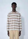 Miu Miu Striped Cotton Jersey Polo Shirt In Multi