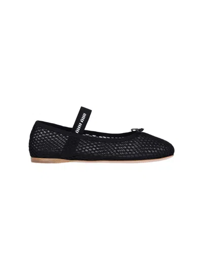 MIU MIU MESH BALLET FLATS