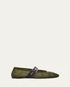 Miu Miu Women's Mary Jane Flats