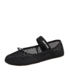Miu Miu Mesh-design Ballet Flats In Black