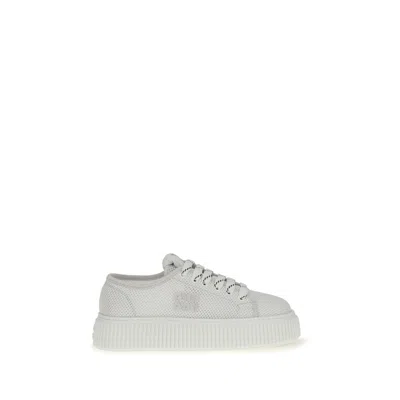 Miu Miu Mesh Platform Sneaker In White