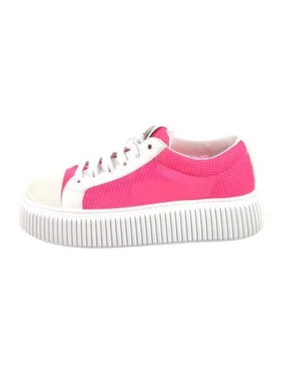 Pre-owned Miu Miu Mesh Sneakers In Multi