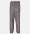 Miu Miu Gerade Hose Mit Mesh In Grau