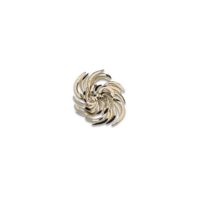 Miu Miu Metal Brooch In Silver