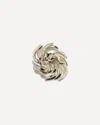 Miu Miu Metal Brooch In Silver
