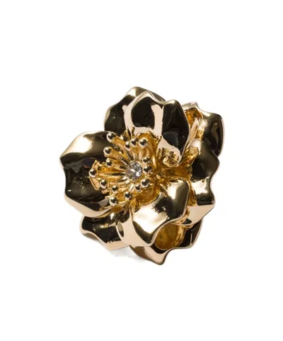 Miu Miu Metal Brooch In Gold
