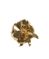 Miu Miu Floral Crystal Brooch Unique Design In Gold