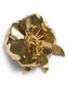 Miu Miu Floral Crystal Brooch Unique Design In Gold