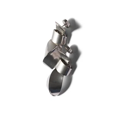 Miu Miu Metal Earrings In Neutral