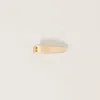 Miu Miu Metal Hair Clip In Gold