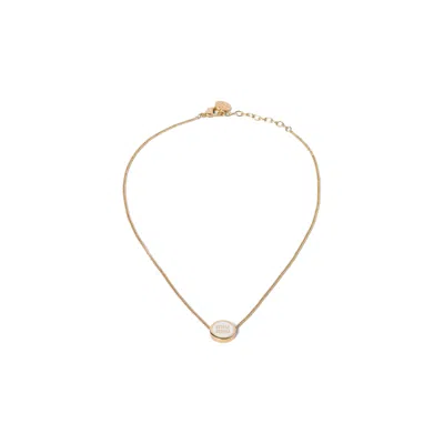 Miu Miu Metal Necklace In Orange