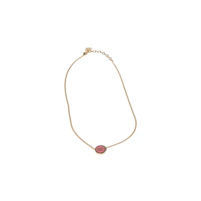 Miu Miu Metal Necklace In Gold