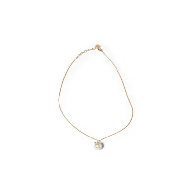 Miu Miu Metal Necklace With Pendant In Gold
