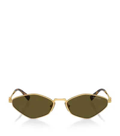 Miu Miu Eyewear Sunglasses In Green