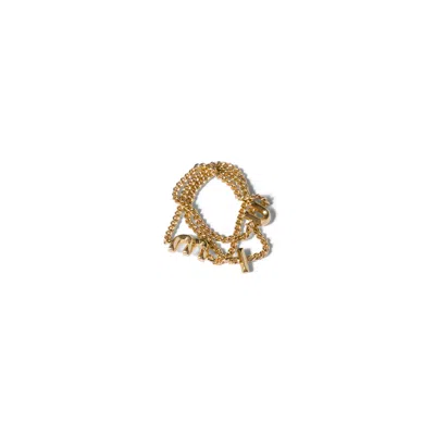 Miu Miu Metal Ring In Gold