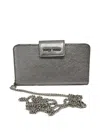 Miu Miu Metallic Leather Wallet
