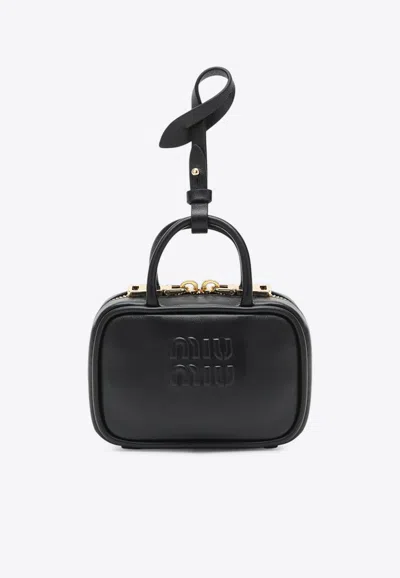 Miu Miu Micro Beau Leather Top Handle Bag Charm