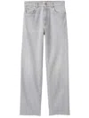 Miu Miu Mid-rise Straight-leg Jeans In Grey