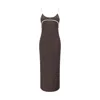 Miu Miu Stretch Jersey Midi-dress In Brown
