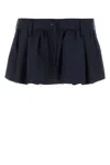 Miu Miu Mini Cotton Skirt Belt Loops