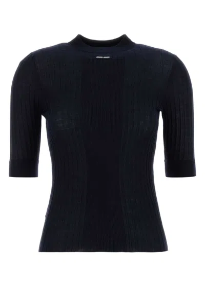 MIU MIU MIDNIGHT BLUE WOOL TOP