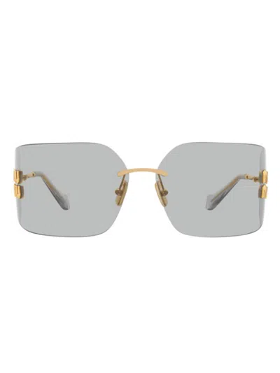 Miu Miu Mini 54ands Sole Sunglasses For Women In Gray