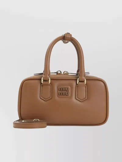 Miu Miu Mini Arcadie Leather Shoulder Bag