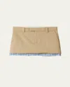 Miu Miu Mini Chino Skirt In Nude