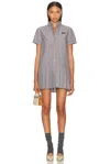Miu Miu Woman Multicolor Dresses In Gray