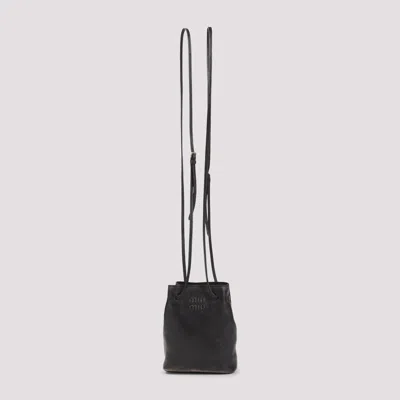 Miu Miu Mini Pouch Handbag In Brown