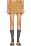 Miu Miu Logo-patch Mini Skirt