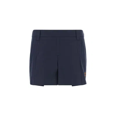 Miu Miu Mini Skirt In Blue