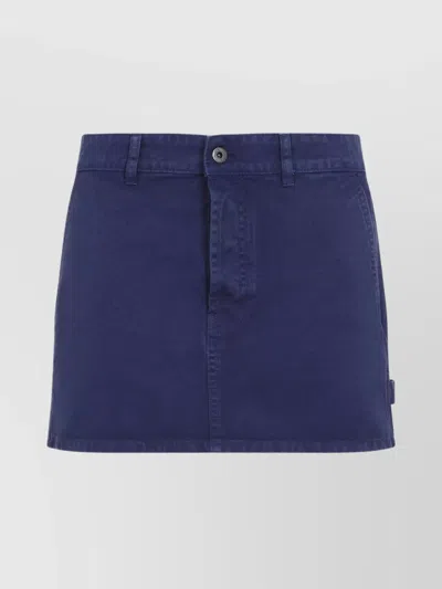 Miu Miu Mini Skirt 4 Pockets In Blue