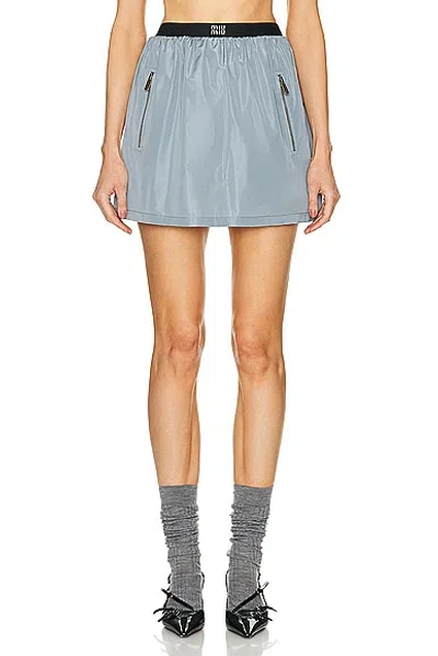 Miu Miu Mini Skirt In Astrale