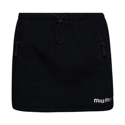 Pre-owned Miu Miu Mini Skirt 'blue' | Women's Size 36