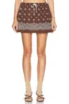 Miu Miu Mini Skirt In Cacao