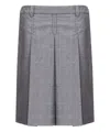 Miu Miu Mini Denim Skirt In Grey