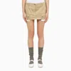 MIU MIU MINI SKIRT MULTIPOCKET BEIGE