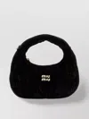 Miu Miu Women Black Velvet Mini Wander Handbag