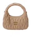 Miu Miu Wander Matelassé Mini Bag In Neutral