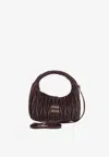 Miu Miu Women's Wander Matelassã© Hobo Bag In Brown